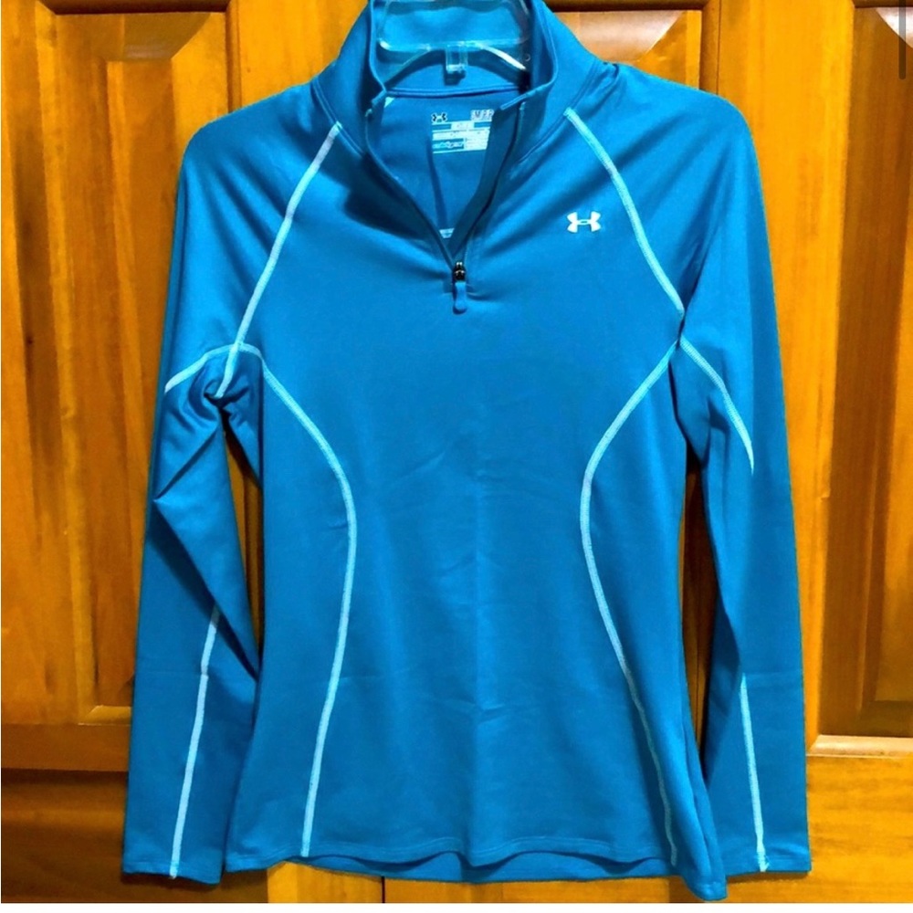 Under Armour pull over jacket TURQUOISE size Small